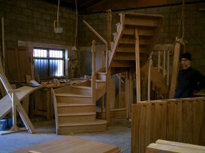 escalier en bois